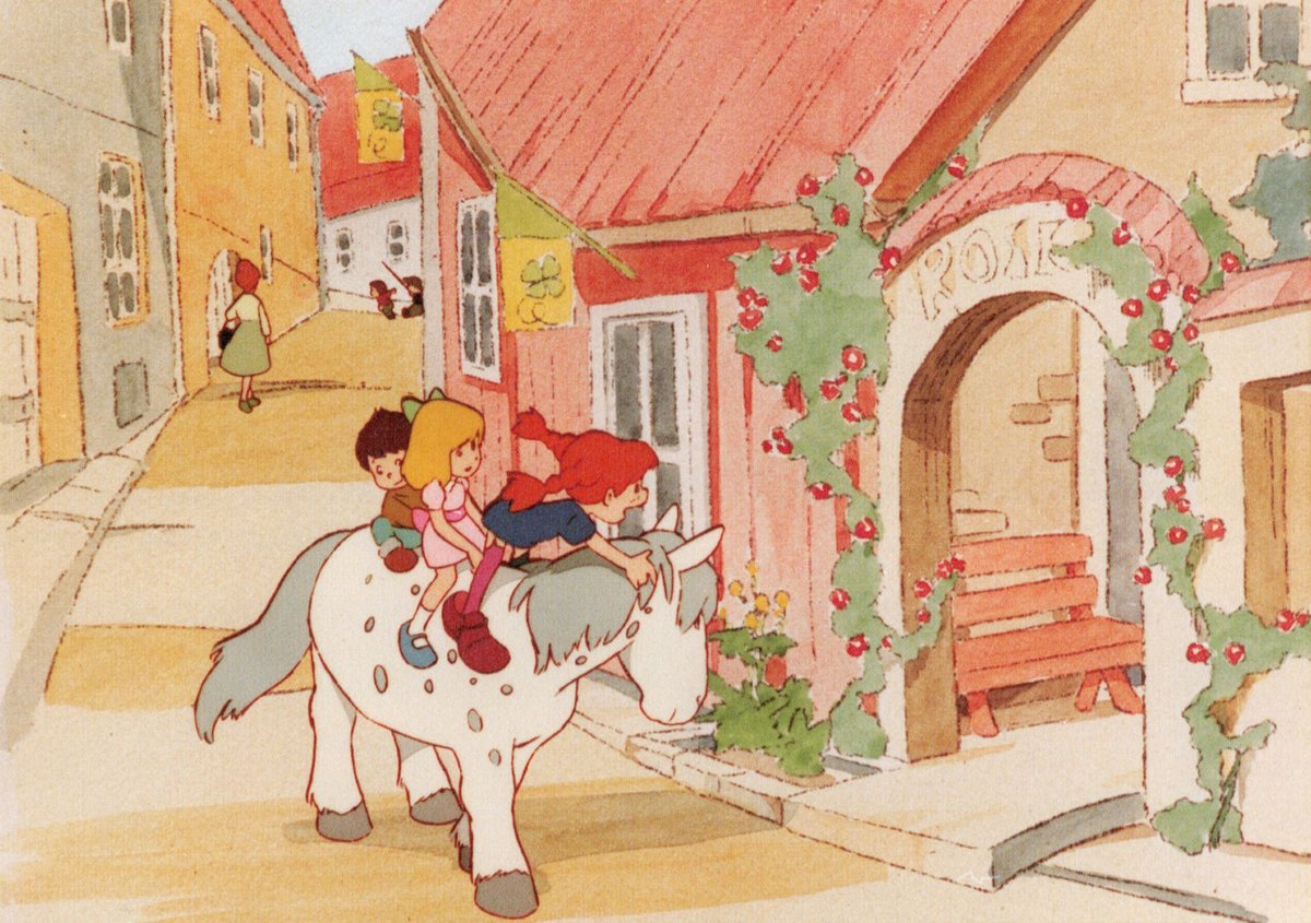 ani_obsessive's tweet image. Proof-of-concept cels for the Takahata/Miyazaki series Pippi Longstocking (canceled)
