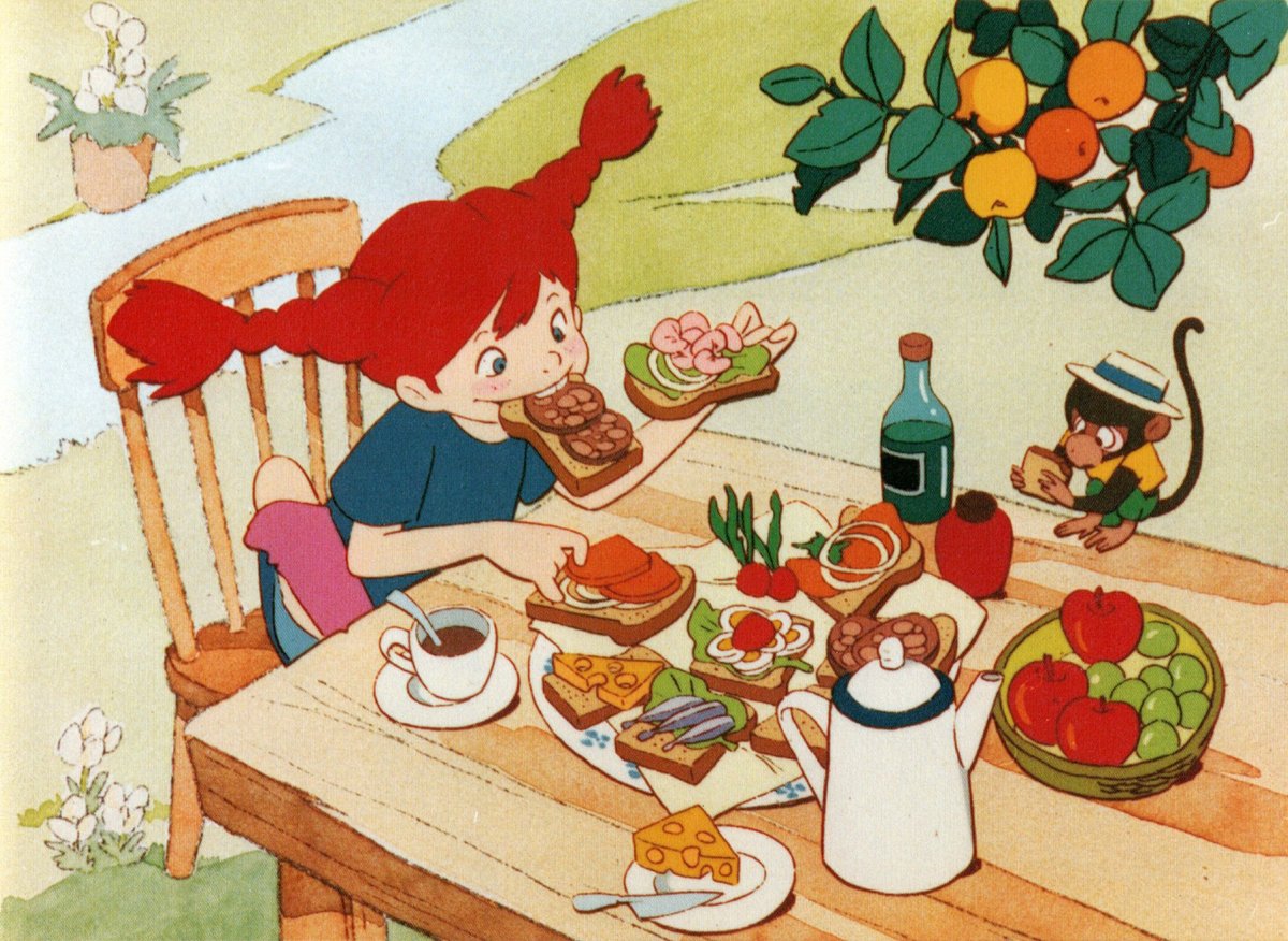 ani_obsessive's tweet image. Proof-of-concept cels for the Takahata/Miyazaki series Pippi Longstocking (canceled)