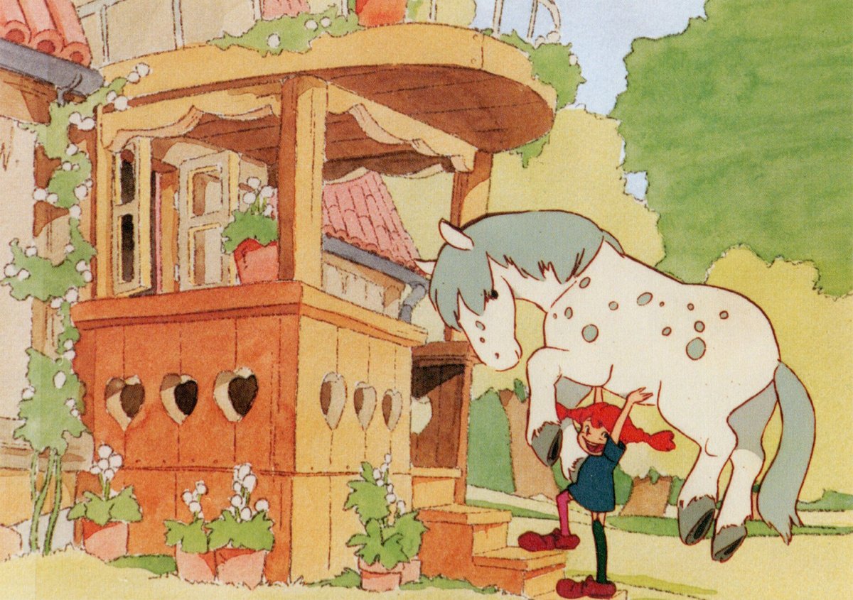 Proof-of-concept cels for the Takahata/Miyazaki series Pippi Longstocking (canceled)