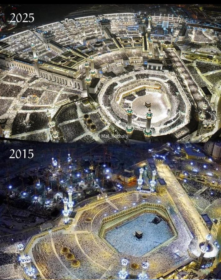 يقول النبي ﷺ  :-"من لا يشكر الناس لا يشكر الله".

أن تُشرَّف #السعودية بخدمة الحرمين الشريفين نعمة عظيمة ومسؤولية جسيمة تؤديها المملكة بإخلاص واقتدار.
تطوير متواصل ورعاية شاملة تعكسان مكانة الحرمين في قلب القيادة ونهجها في خدمة الإسلام والمسلمين.