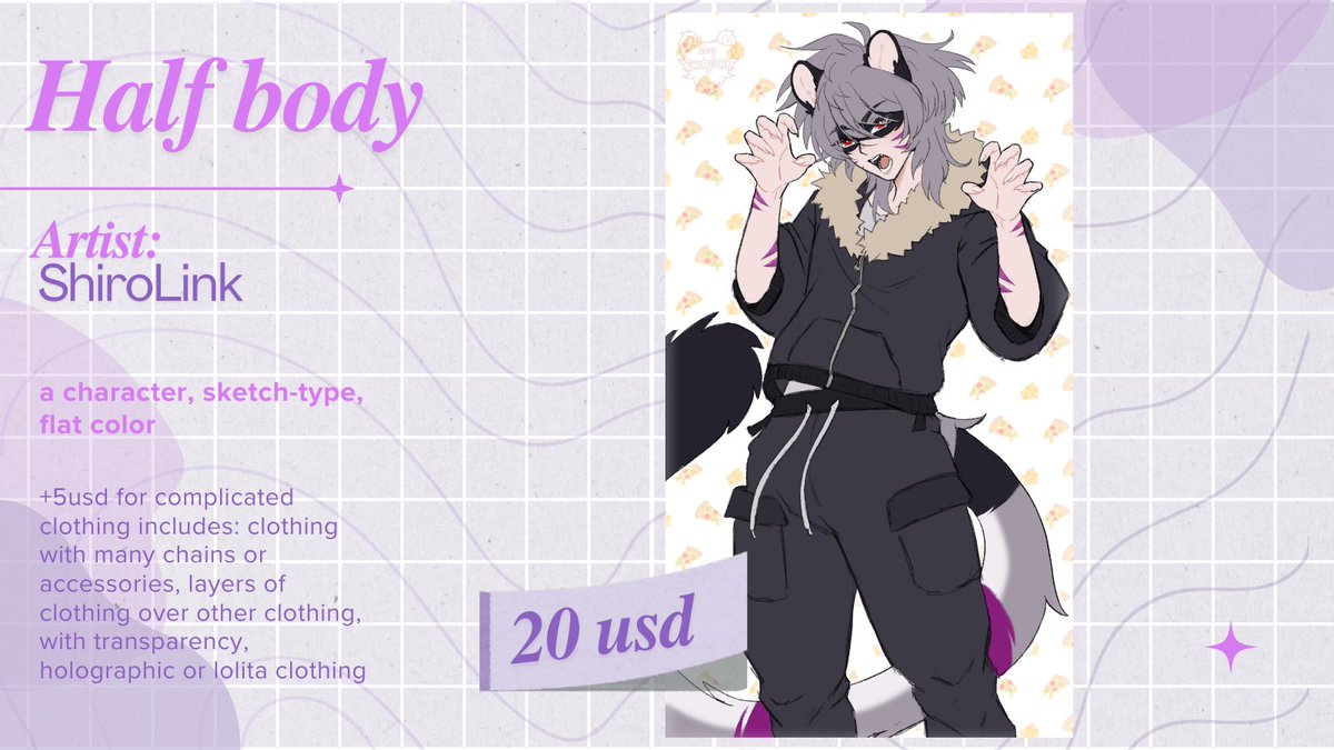 ✨✨ PROMO HALF BODYS OPEN!!! ✨

Price/Precio: 20USD / 400 MX
Payment: Paypal or Binance.
Pago: Pesos MX Transferencia/Oxxo.
Complex/Complejo: +05usd / 100 MX

#commissionsopen #artist #animeartwork #vtuber #artwork #digitalart #commissions #art