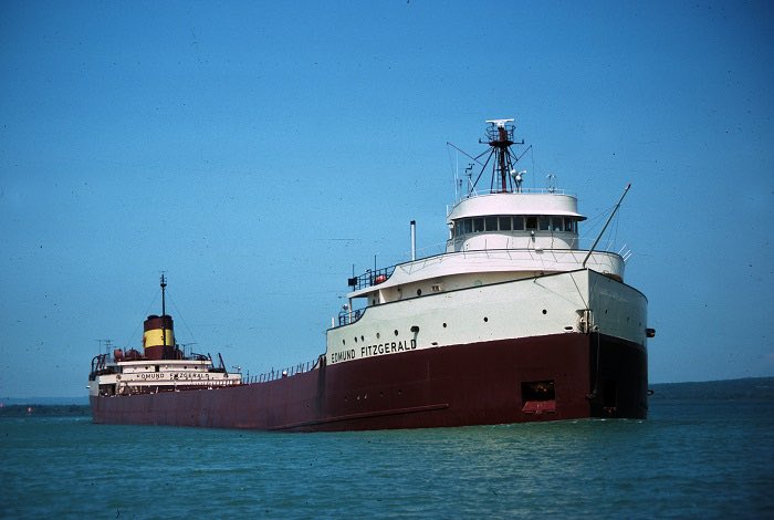 DivesOfWI's tweet photo. If you will be out at a bar in Wisconsin today, it is incredibly likely that you will stumble into a remembrance event for the 50th anniversary of the wreck of the Edmund Fitzgerald. 

Remember that the wreck is not ancient history, and there are widows, children, and friends of the 29 sailors who are still alive and living in our communities. 

Use the weekend as an excuse to remember the fallen, learn about the history of Wisconsin/Great Lakes Maritime Commerce, but do not use it as a reason to party. 

That’s my two cents. Let me know if I’m way off.