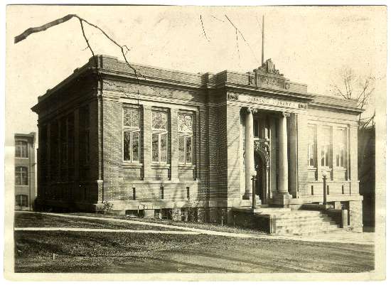 gtalumni's tweet image. The Carnegie building was constructed to house the first library, which is why it reads “Carnegie Library” on the front. Today, it houses the President’s office.