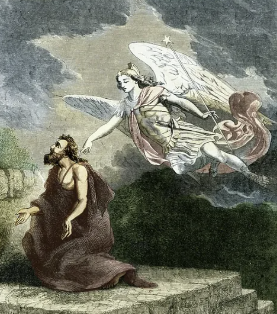 danielthejew's tweet photo. this cool guy named Gabriel just told me about how the messiah is gonna come and then die. i don't understand the dying part but god's plan i guess, hope it works 🤷‍♂️🤞 #jhp9 #GodMorningWednesday #Christian #Christianity #Christians #CatholicTwitter #CatholicChurch #what #God https://t.co/KDh73AoYLs