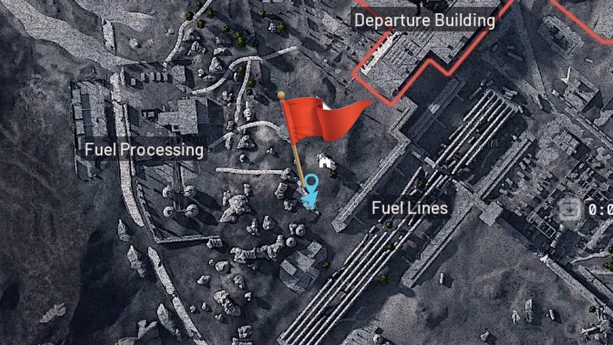 Location of the hidden bunker on Spaceport 🚀