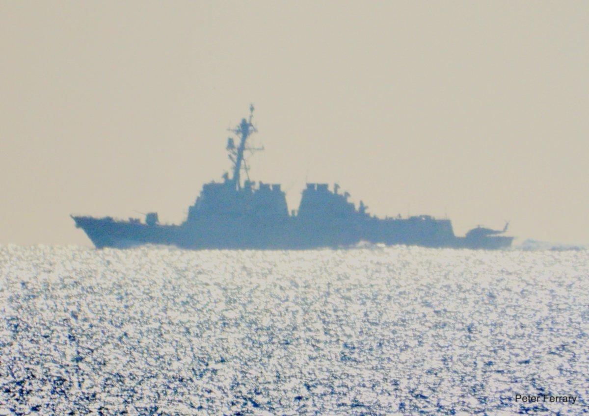 PeterFerrary's tweet image. USS Roosevelt DDG 80  🇺🇸
Strait of Gibraltar eastbound Nov 8 2025