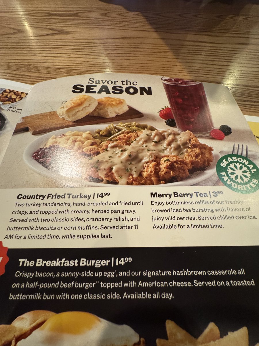 ⁦<a href="/CrackerBarrel/">Cracker Barrel</a>⁩ for lunch yall how bout you! I swear I’m gonna get sponsored by these guys one day lol