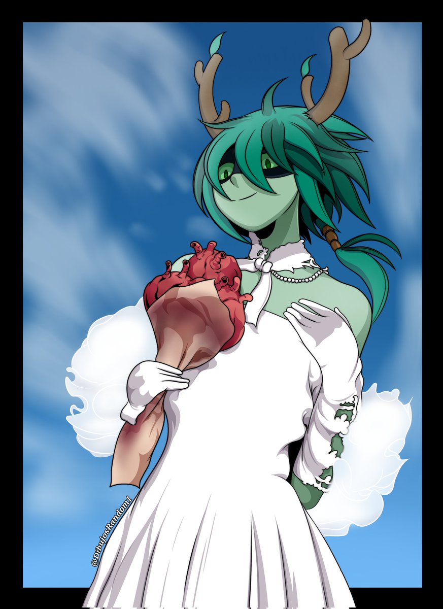 DibujosRandom1's tweet photo. Lo que lleva son corazones de alces.

#adventuretime #fionnaandcake #huntresswizard #fanart https://t.co/pYEcHab2eR