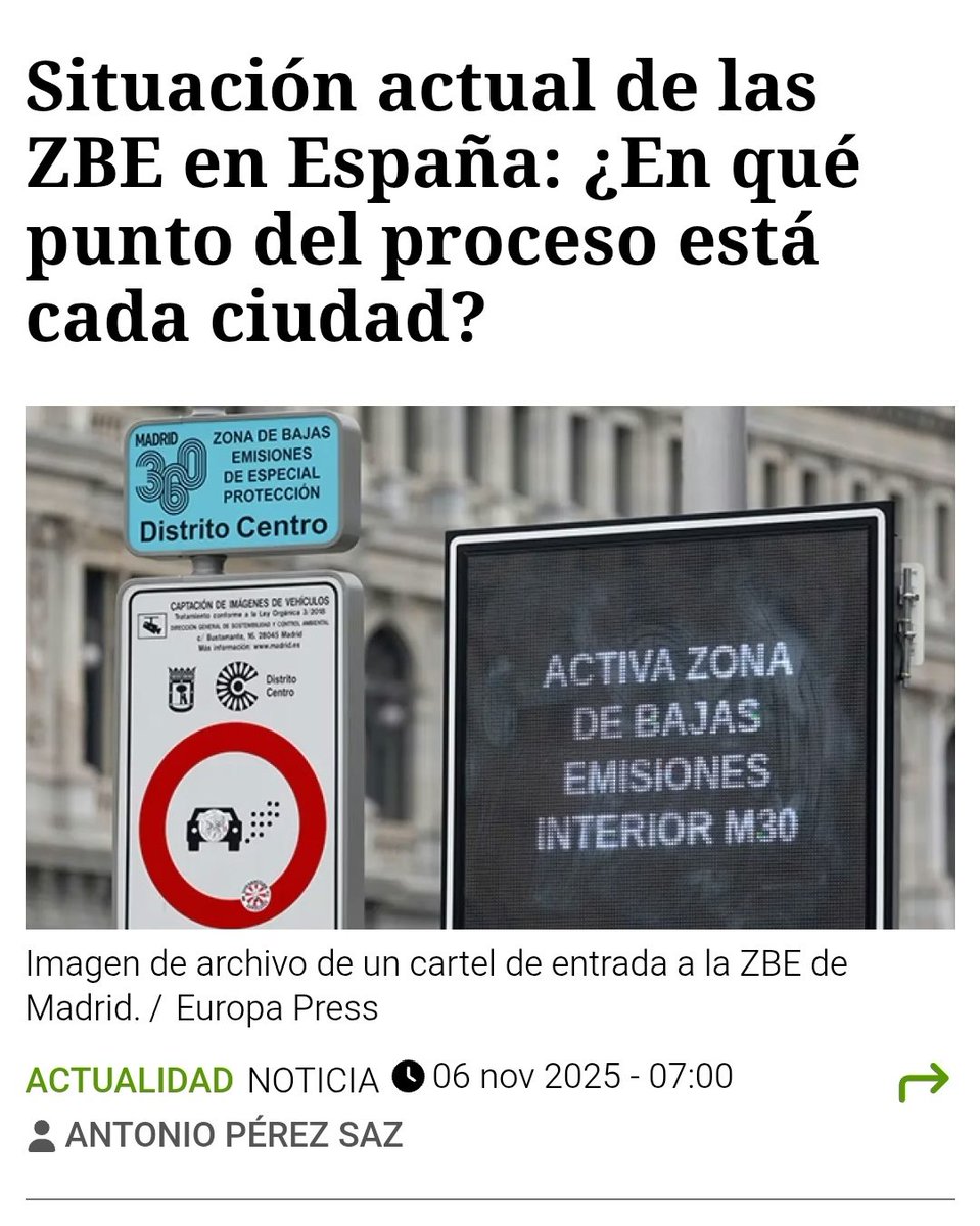 NO ES ECOLOGÍA, ES CONTROL 

Las Zonas de Bajas Emisiones (ZBE) avanzan en España con la misma velocidad con la que se desvanece la libertad de movimiento. Bajo el discurso verde se oculta un modelo que no protege el planeta, sino que restringe la movilidad y castiga a la clase
