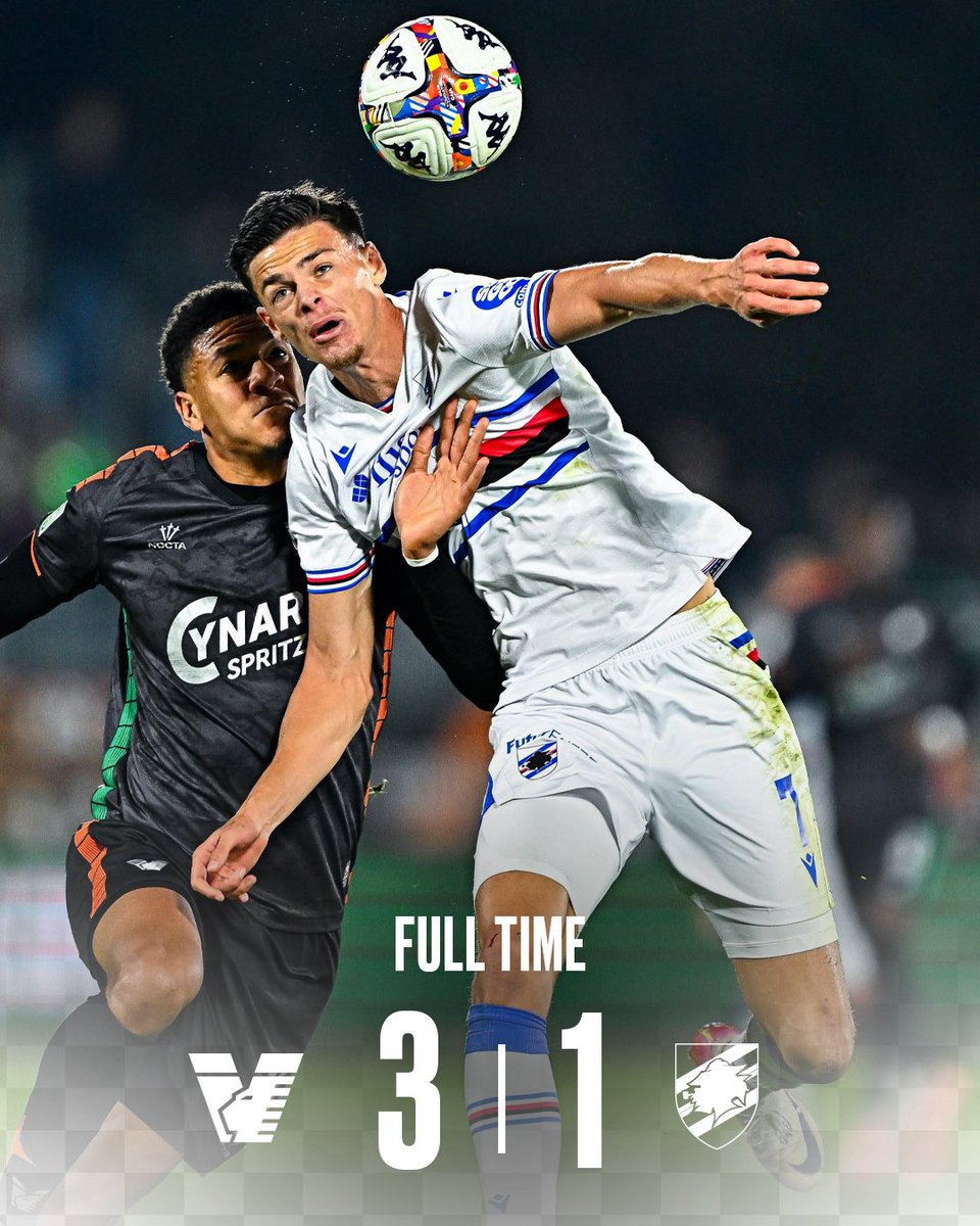 sampdoria's tweet image. ⏹️ 𝑭𝙐𝑳𝙇 𝙏𝑰𝙈𝑬 

 #VeneziaSamp | #SerieBKT

#ForzaDoria 🔵⚪🔴⚫⚪🔵