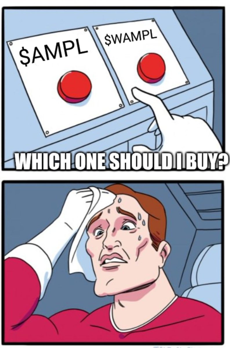 Ever wondering if you should buy $AMPL or $WAMPL? Well, it’s simple: go with $AMPL if you want to track the rebases. Your token balance will grow or shrink daily depending on the protocol’s supply adjustment.

If you’d rather skip the rebase-mechanism and hold a standard ERC-20