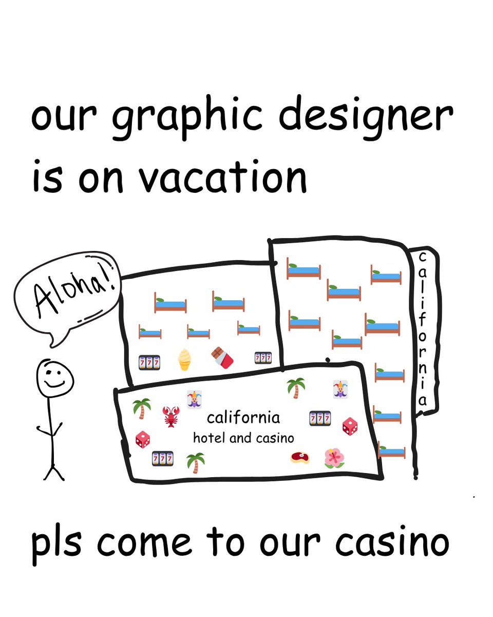 thecalcasino's tweet photo. we're doing our best. https://t.co/KG9wXYOUnP