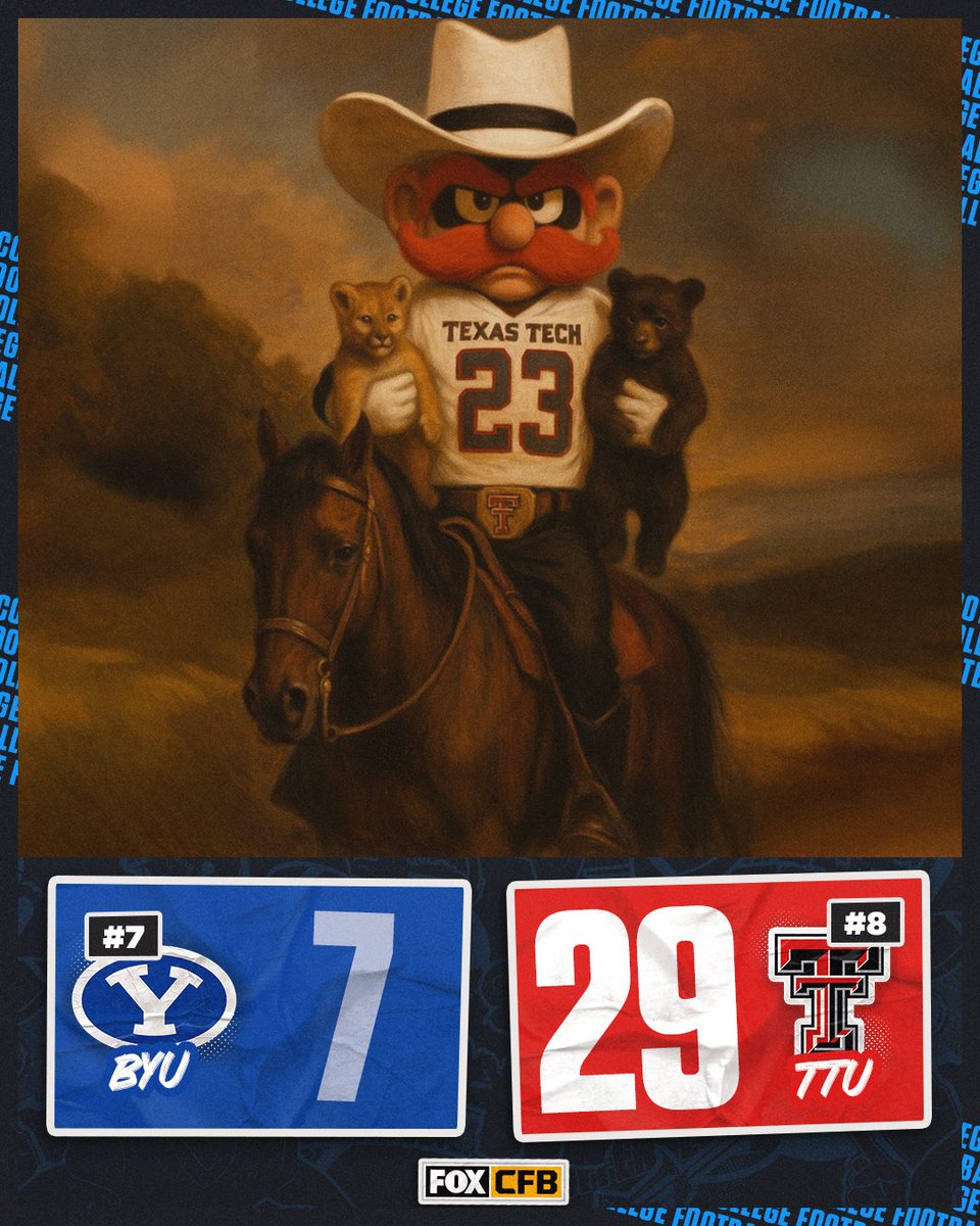 Texas Tech DOMINATES vs No. 7 BYU and improves to 9-1 on the season 🔴⚫️🔥