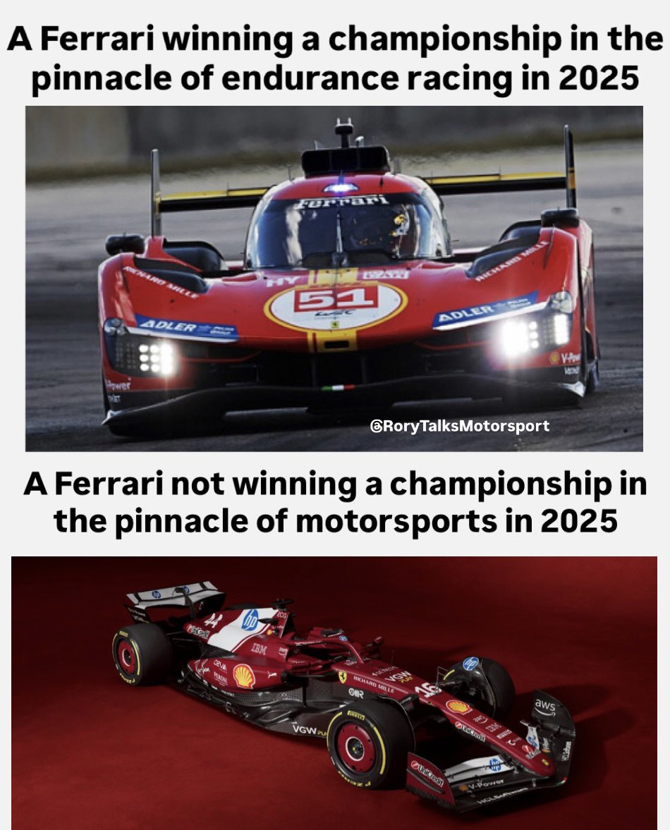 RandomWECMemes's tweet photo. Congratulations Ferrari 

#WEC https://t.co/4GOPNVCUrP