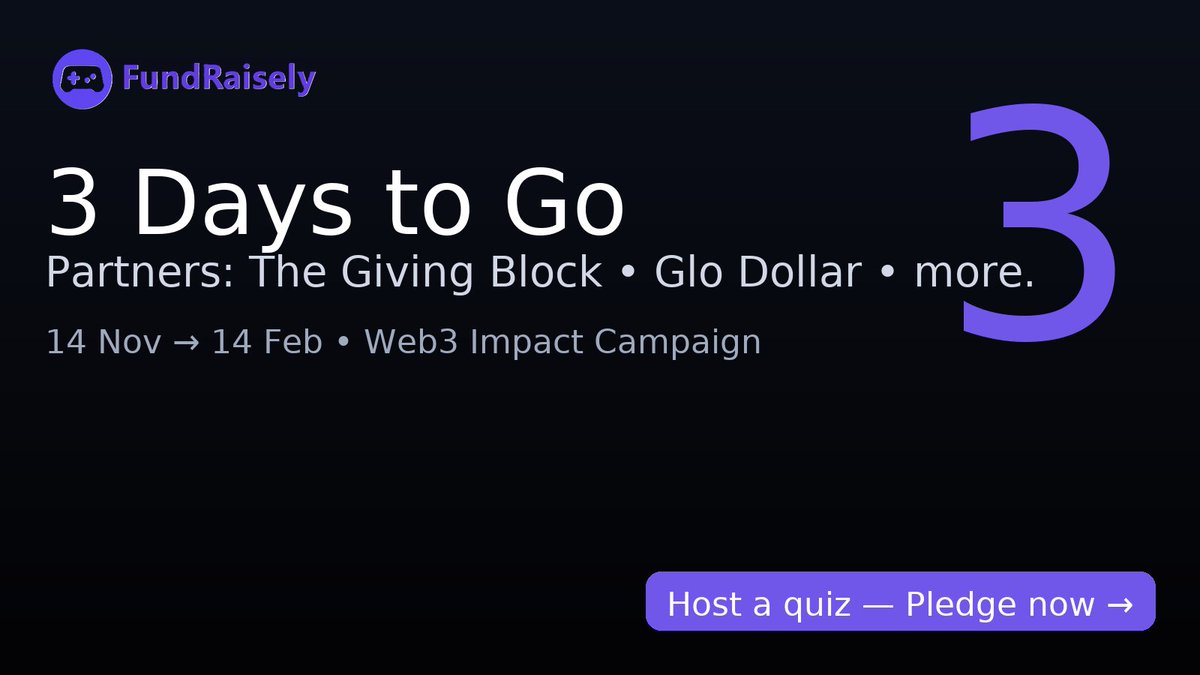 For Charity verification, we have partnered with <a href="/TheGivingBlock/">The Giving Block</a> and to have more impact we have partnered with <a href="/glodollar/">Glo Dollar</a> 

Earn bonus points on the leaderboard when you use <a href="/glodollar/">Glo Dollar</a> for your quiz fee.
