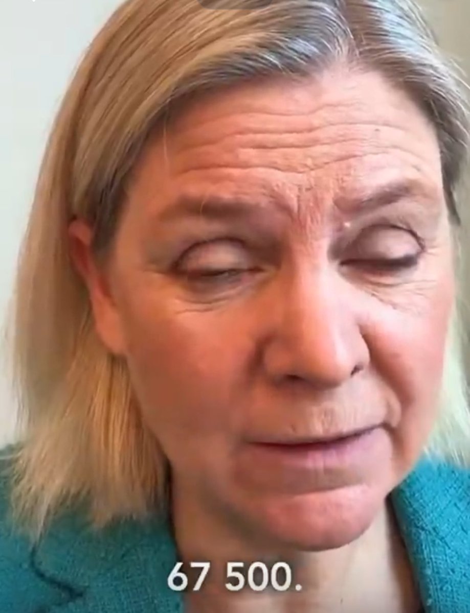 Tack ⁦<a href="/magdandersson/">Magdalena Andersson</a>⁩ för 67’500 gängkriminella - vi glömmer inte …