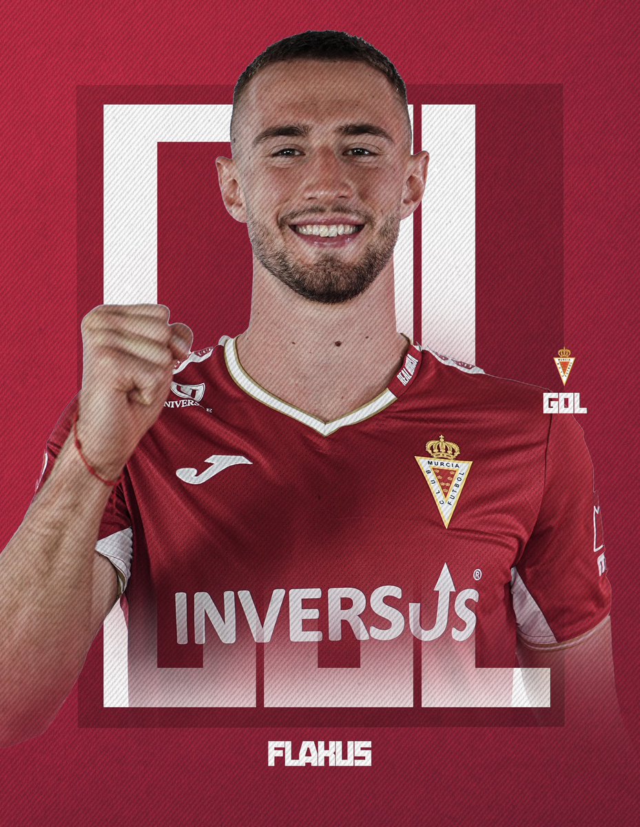 J11 | 35’ | 2-1 | ⚽️ <a href="/FlakusBosilj/">David Flakus Bosilj</a> 
¡GOOOOOOOOOOOOOL DEL REAL MURCIA! ¡GOOOOOOOOOOL DE FLAKUUUUS! ¡GRAN PASE DE BENITO AL ESPACIO Y FLAKUS METE LA PUNTERA PARA MARCAR! ¡REMONTADA EN 2 MINUTOS! 🤪
#RealMurciaNàstic