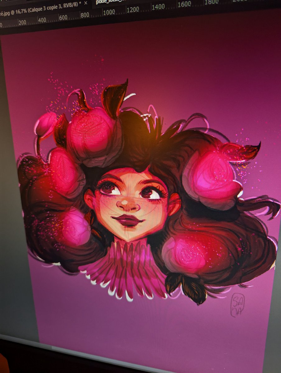 Aled, mon photoshop à planté T.T (Reine de la non sauvegarde 😬)
#illustrator #digitalart