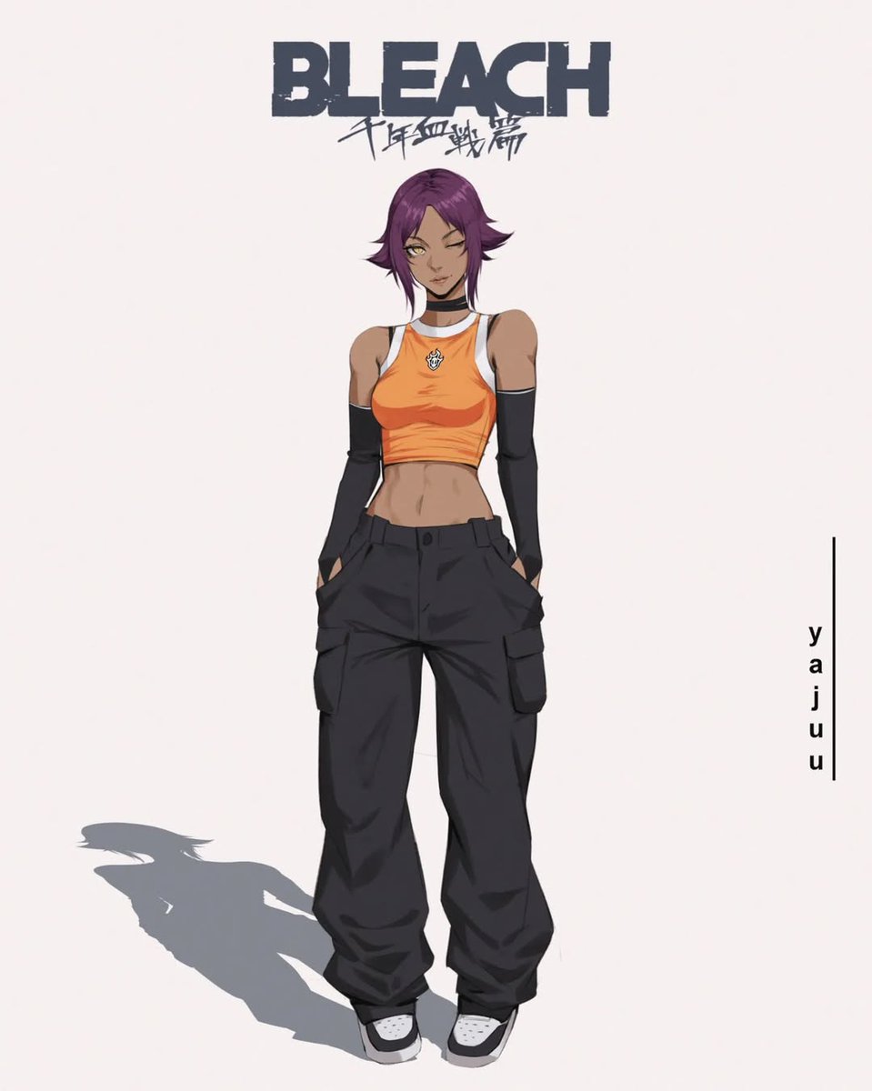 Yoruichi and Soi Fon in Streetwear