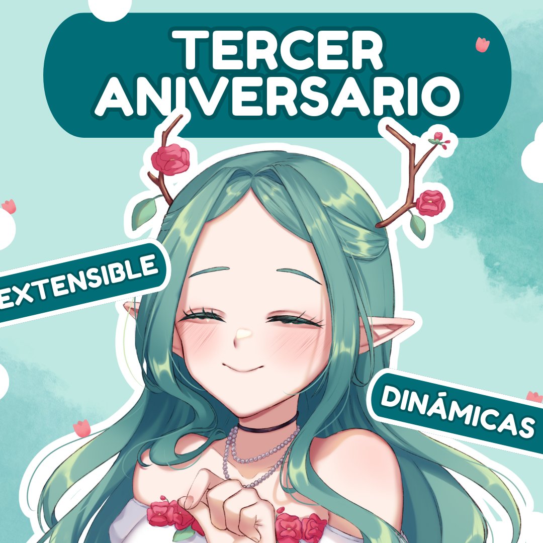 ¡El 28 de noviembre es nuestro TERCER ANIVERSARIO! 🍃🩷

Ese día haremos un extensible de aniversario para celebrarlo juntos. 🎉
Pueden dejarme mensajitos en mi Tellonym y sus ideas para las metas en mi discord.
Tellonym: tellonym.me/seaphany
Discord: discord.gg/B7xCTAp69m