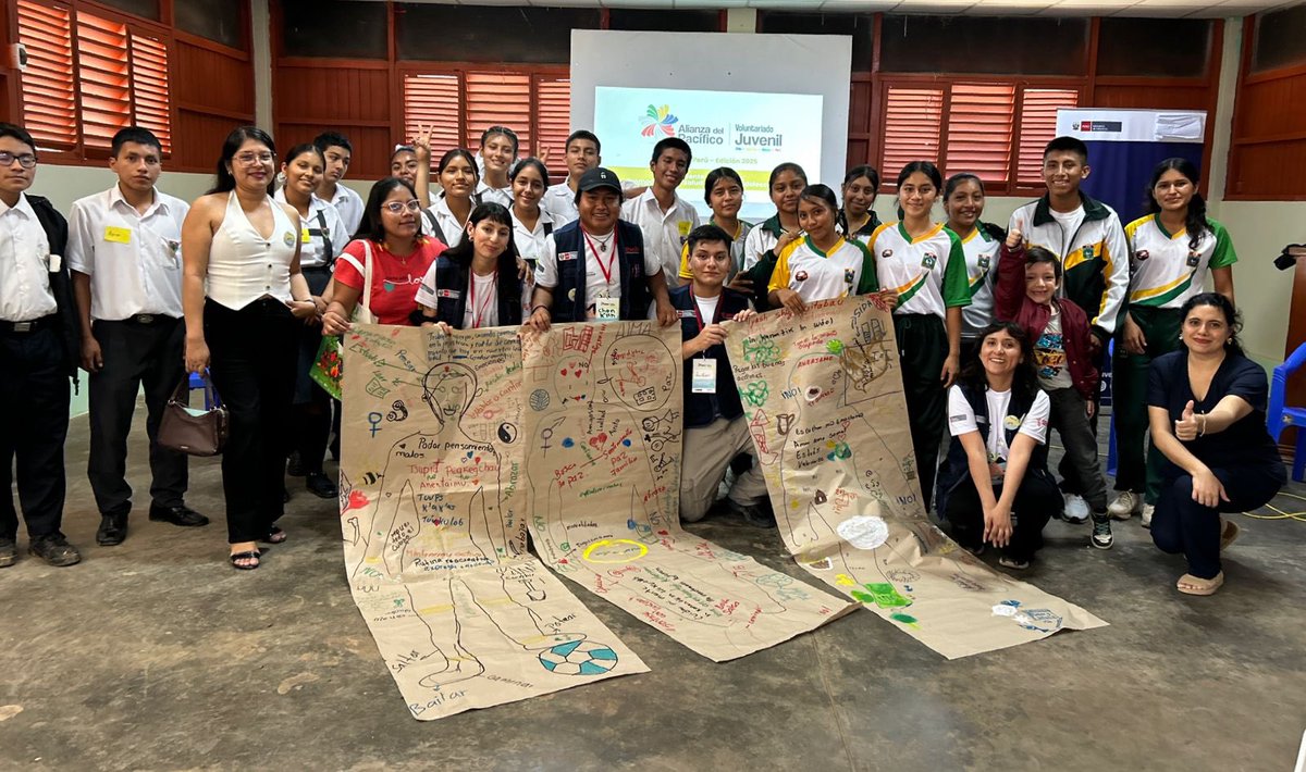 🙌🏻🇵🇪 En el marco del proyecto Perú “A-gente de cambio: Promoción de Salud Mental”, del Programa Voluntariado Juvenil de Alianza del Pacífico, se realizó un taller sobre salud mental para adolescentes y jóvenes en Condorcanqui, en coordinación con el Gobierno Regional de Amazonas.