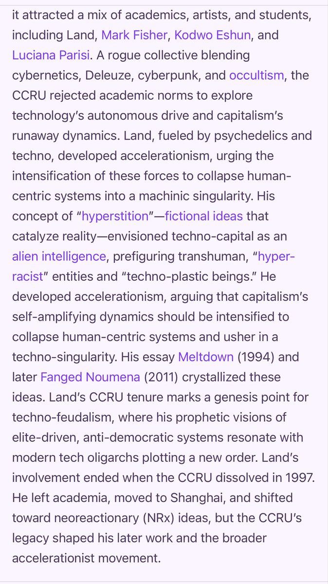 CourtenayTurner's tweet image. Nick Land’s “hyperstition” is the notion that we can make the sci-fi real! open.substack.com/pub/courtenayt…