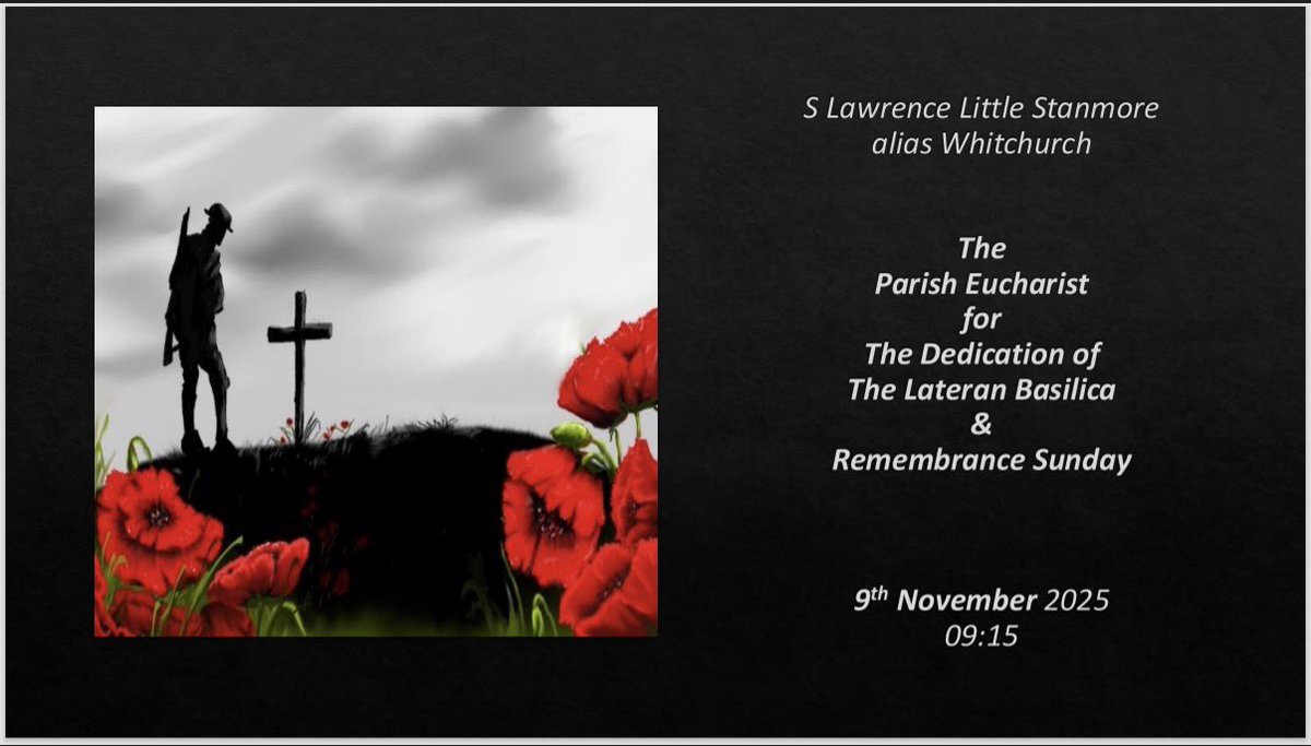 Join us this Sunday for our Parish Eucharist at 09:15, followed by the Multifaith Service and National Act of Remembrance at the War Memorial, Edgware High Street, at 10:30. All are welcome as we remember together. #RemembranceSunday #wewillrememberthem