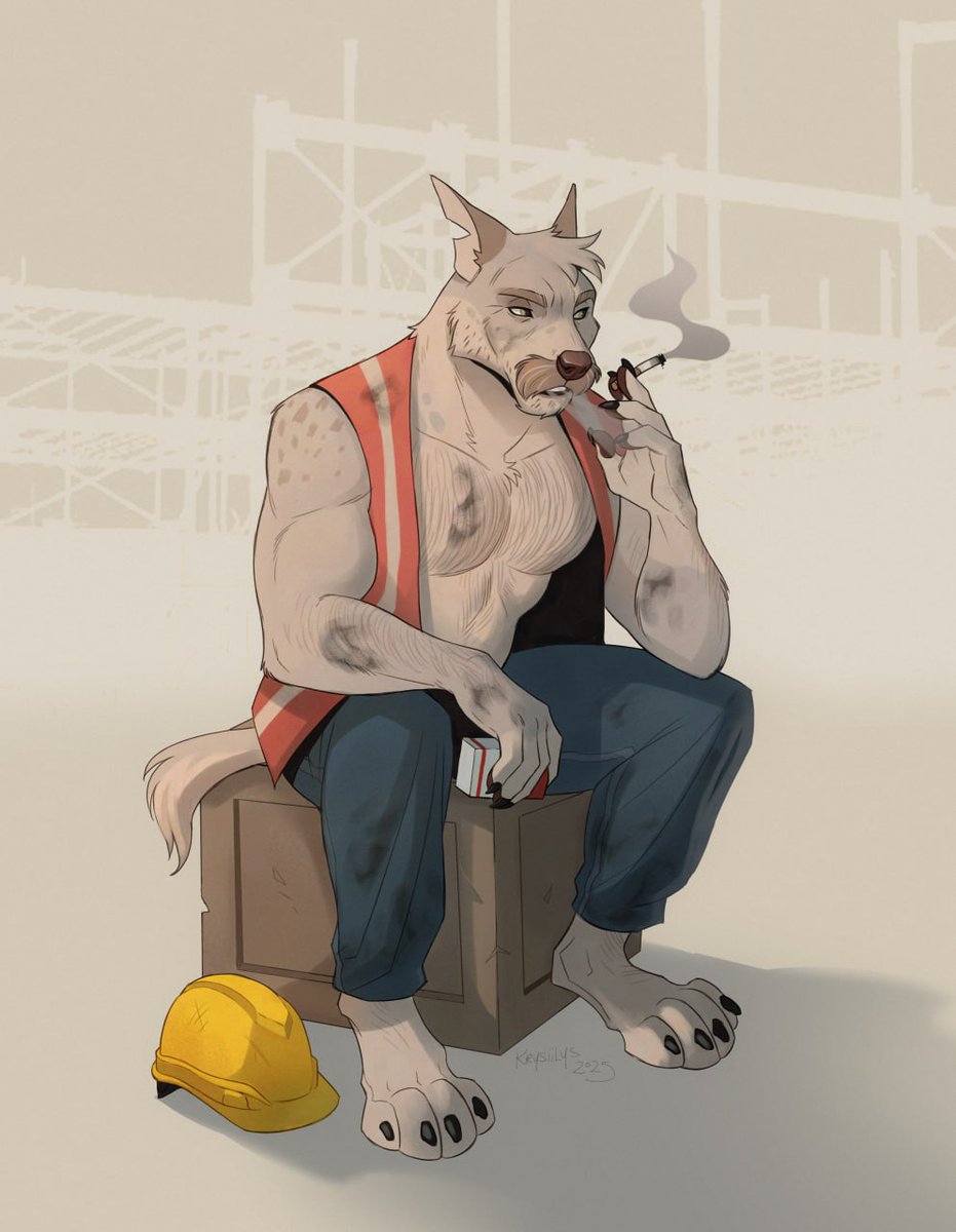 Unlike some people we won't mention, Chuck builds real things: schools, hospitals, apartment buildings. Those aren't allowed to fall down because he was careless or inattentive.

No one thanks him for it. But that's how it goes.

Artwork by <a href="/Krysiilys/">✨Cricket✨</a>
