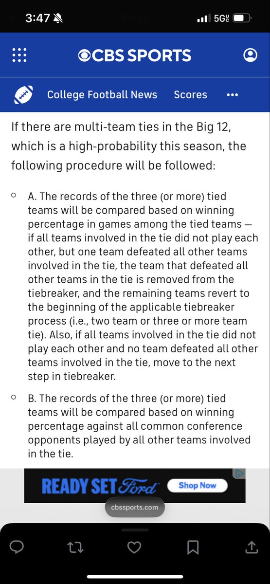 conngibb33's tweet photo. @bigstrangfutbol @sndtrpcoug8 @rakoto10 Literally from the article you sent… unless there’s a tie where one team has beaten both the other teams it won’t matter. https://t.co/gKQj5oFNyM