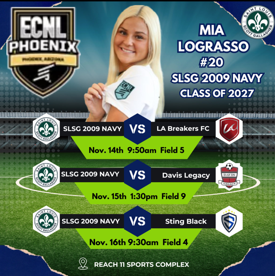 MiaLograsso's tweet photo. So excited to compete with my team in Phoenix next weekend! 🌵 ☀️ ⚽️ @ECNLAZ @SLSGSoccerClub @ECNLgirls @ImYouthSoccer @TopDrawerSoccer @TheSoccerWire https://t.co/QVunTHURbF
