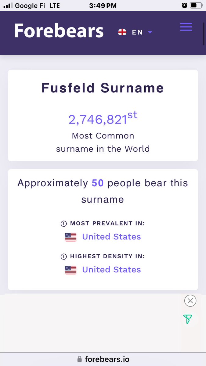I got you beat, for the same reason I think. Used to be 52 before my grandfather akd great uncle died