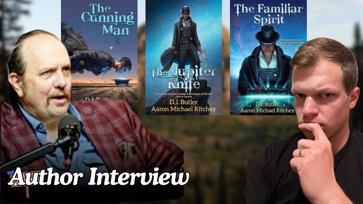 I had the honor of talking with <a href="/DavidJohnButler/">D.J. Butler -- Sci-Fi / Fantasy Author and Editor</a> about his novels and how they relate to IRL magic, history and more! Check it out. 

D. J. Butler Author Conversation - The Cunning Man, IRL Magic, and Historical Fantasy
youtu.be/VVprudIfViA