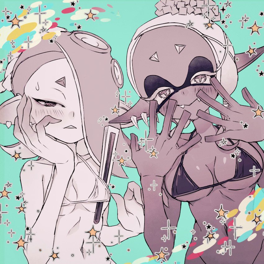 下描きの途中で生まれた👙ウツフウちゃん