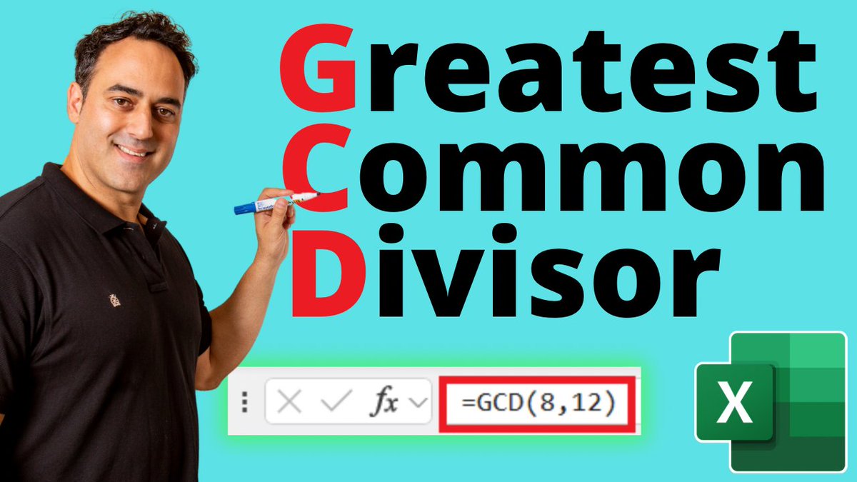 myexcelonline's tweet image. How to Use the Greatest Common Divisor in Excel

Read our Free Step-By-Step Blog tutorial which has a downloadable practice workbook and video. Click the link below  👇👇👇
myexcelonline.com/blog/greatest-…