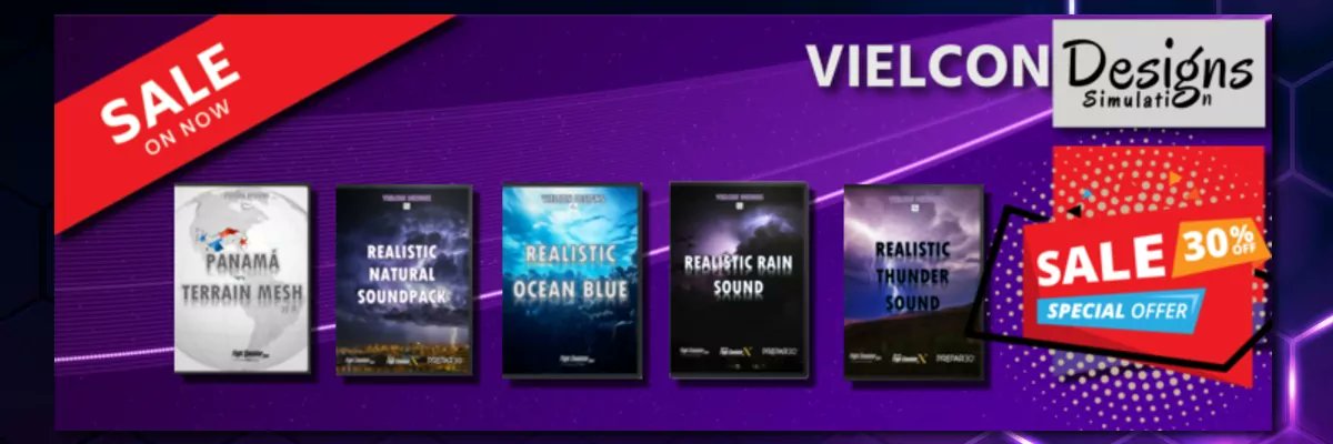 simflight's tweet image. 📷 Bring Your Flights to Life Vielcon Designs SALE! Enhance every flight with the power of nature. From the roar of thunder to the gentle rhythm of ocean waves. 

secure.simmarket.com/promotions.php… 

#VielconDesigns #SimMarket #FlightSimulation #P3D #FlightSimAddons