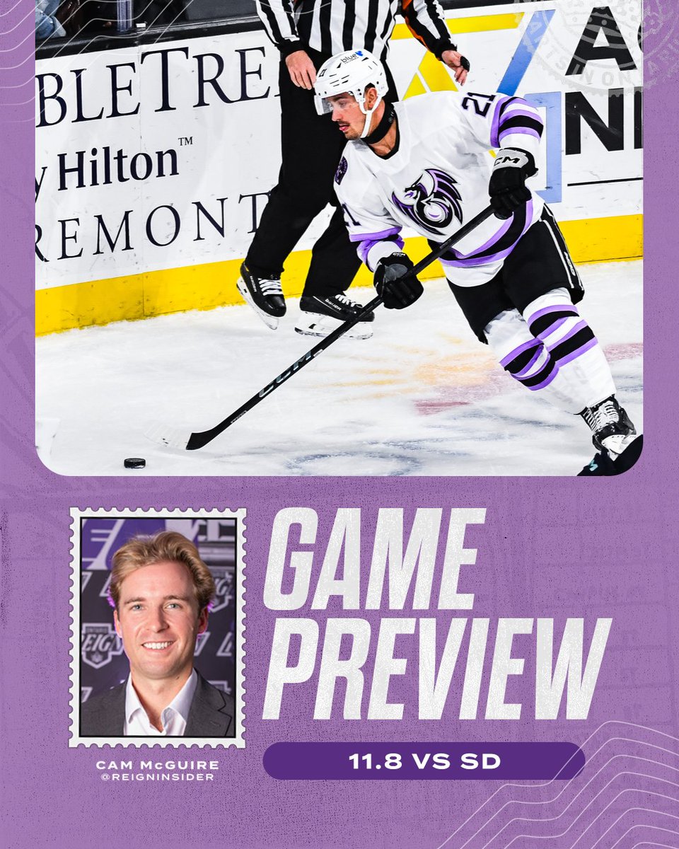 It's a rematch battle against the Gulls tonight, and <a href="/ReignInsider/">Cam McGuire</a> is giving you the 4-1-1 on what's going down in the 909!👇

📰 bit.ly/4nJXwUo

#ReignTrain