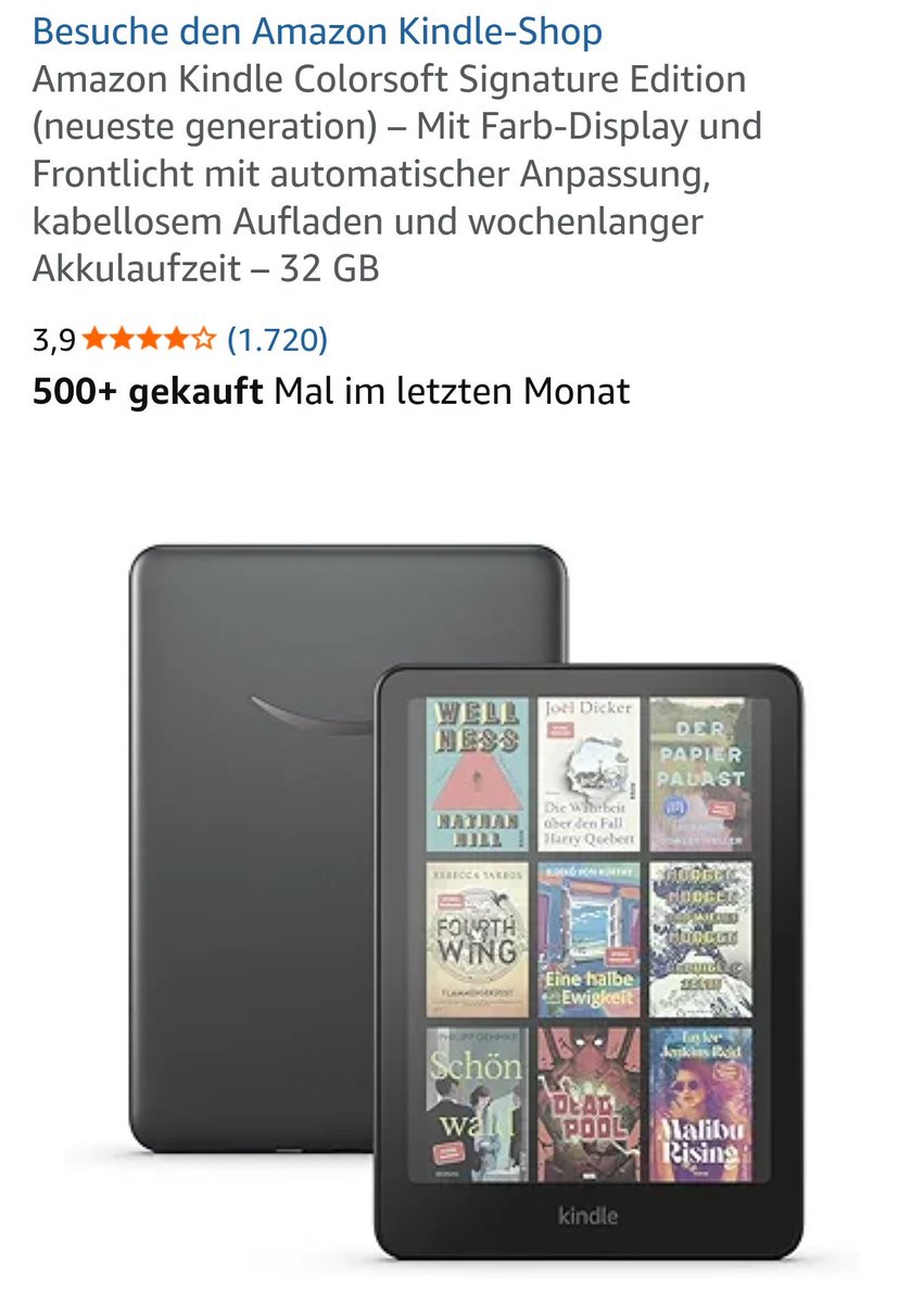 obersuess's tweet image. Hallo meine lese Freunde kann mir jemand einen guten eBook Reader empfehlen ? MIT Farb Display und nicht unbedingt das teuerste für 500€ oder so 
Ist der ok oder sind andere besser?:)
#lesen #ebook #ebookreader #kindle