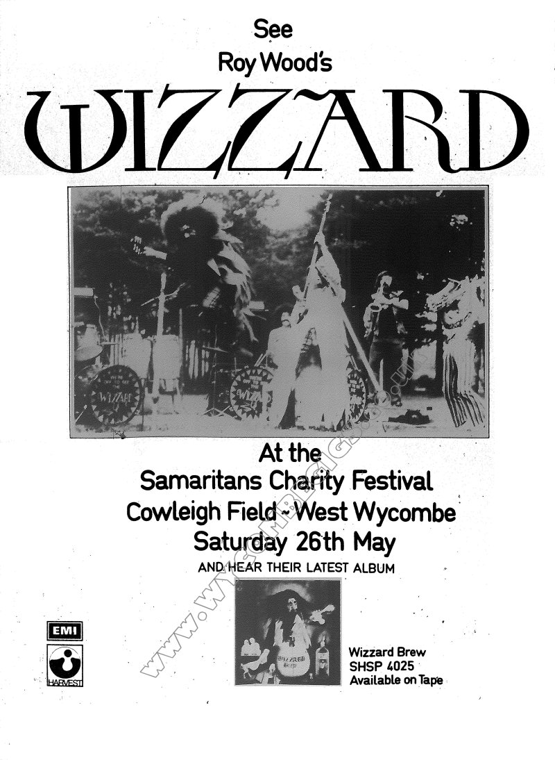 wycombegigs's tweet image. 🎂Roy Wood
Singer, songwriter, musician
Born #OTD 8th November 1946
Best known for his work with #TheMove, #ELO and #Wizzard
The Move played High Wycombe 4 times during the late 1960’s. Wizzard played an open concert at West Wycombe in May 1973
#RoyWood #GlamRock