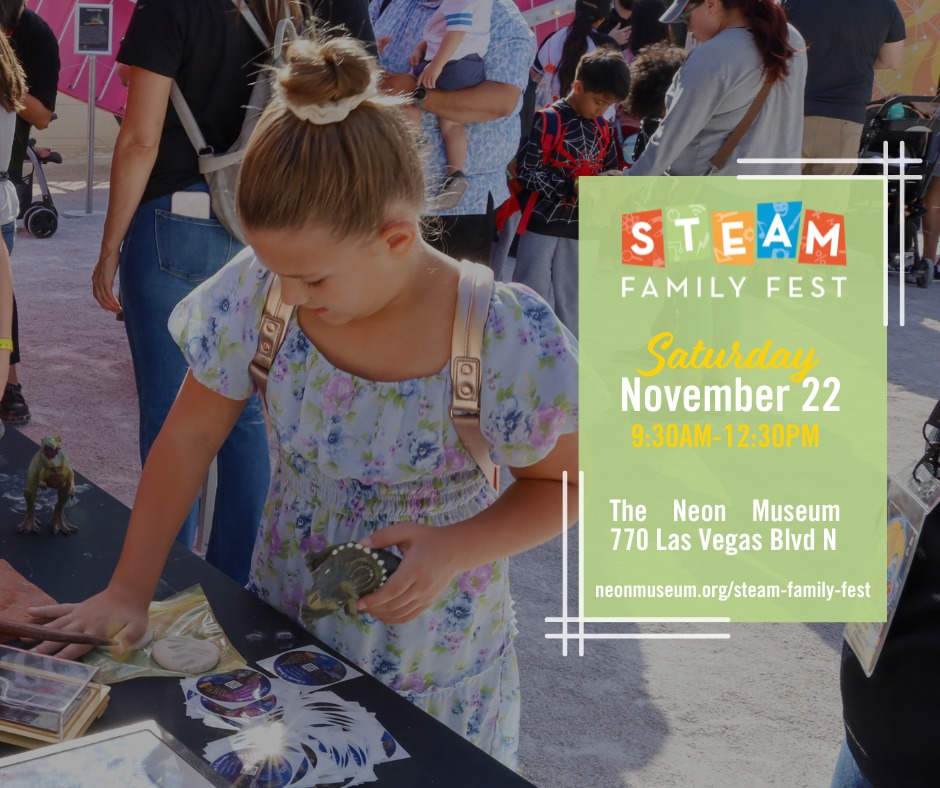 DTLVAlliance's tweet image. 🌟 Happy #STEMDay/#STEAMDay! 🔬
Celebrate creativity and innovation at STEAM Family Fest on 11/22 at @NeonMuseum!
🎭 Hands-on fun with artists &amp;amp; educators
🎶 Live performances
🍴 Food trucks
💳 Free entry for up to 4 with your local library card!
🔗 bit.ly/47kqyVq
#DTLV