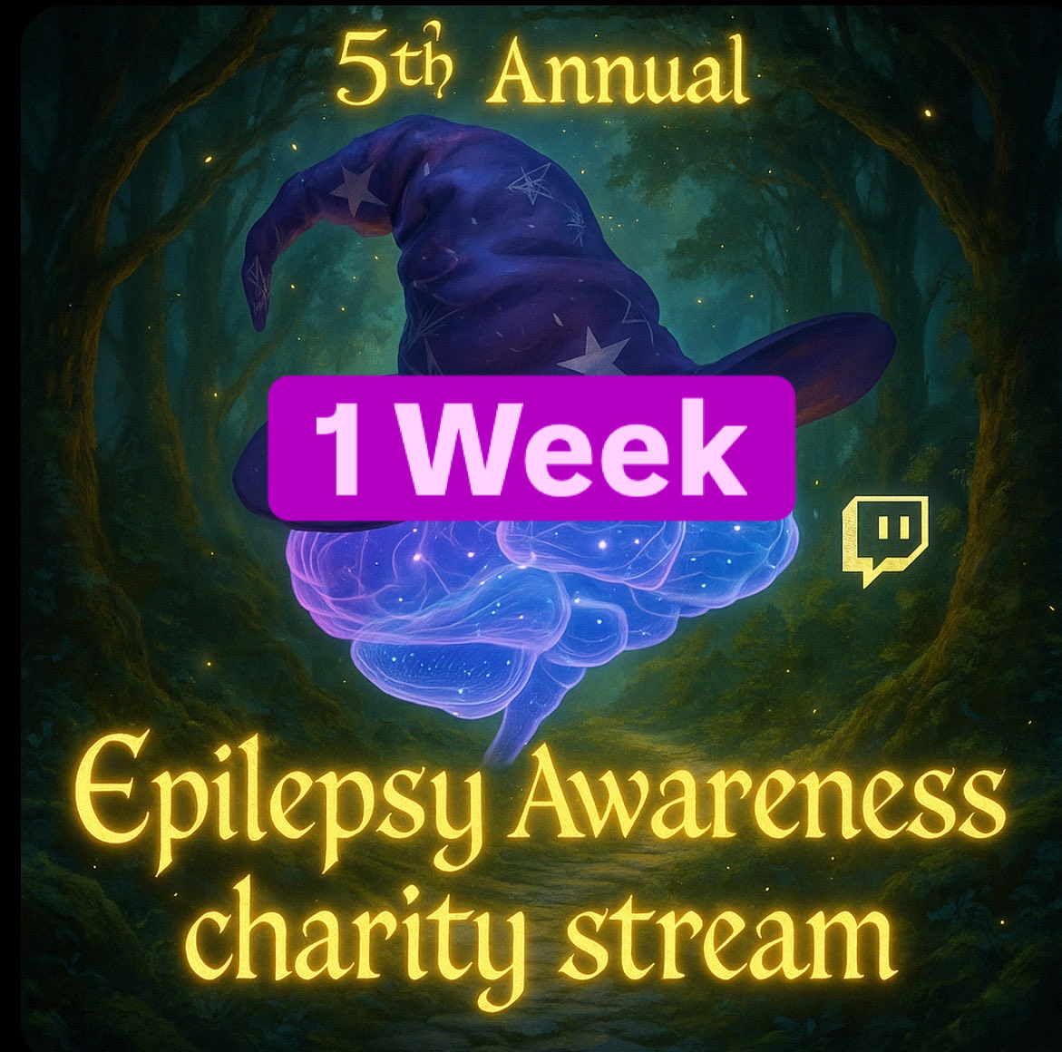 1 week from today! #EpilepsyAwarenessMonth