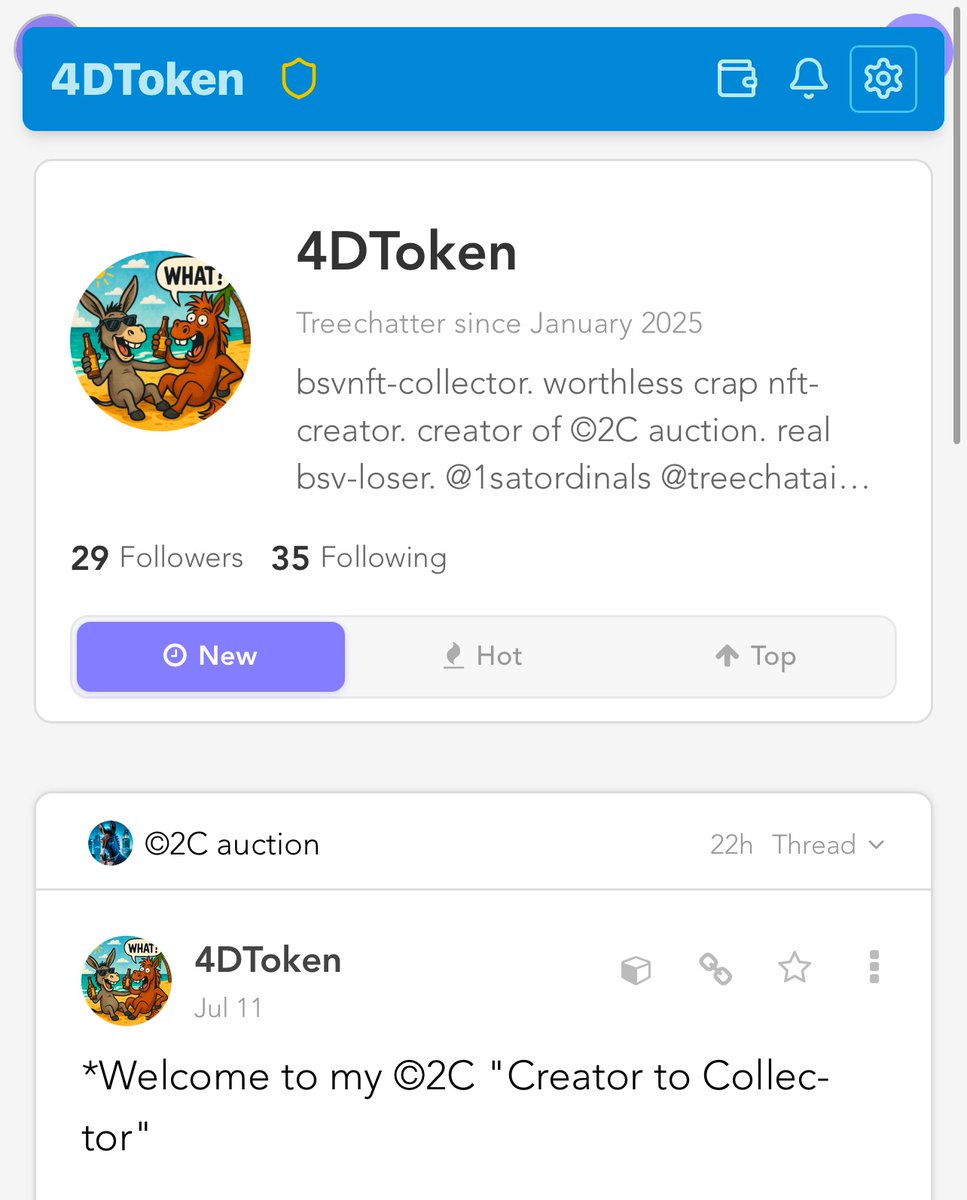 MetanetPlatform's tweet image. Someone has been very creative and connected  their @treechatai feed in Metanet, through the functionality of premium usernames loading as an app 🥂

Every post 4DToken user publishes on Metanet now, basically opens their Treechat super exciting feed, when users try to visit the…