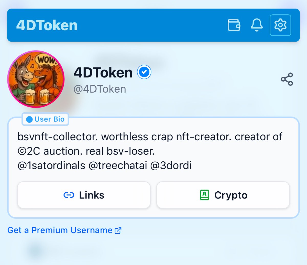MetanetPlatform's tweet image. Someone has been very creative and connected  their @treechatai feed in Metanet, through the functionality of premium usernames loading as an app 🥂

Every post 4DToken user publishes on Metanet now, basically opens their Treechat super exciting feed, when users try to visit the…
