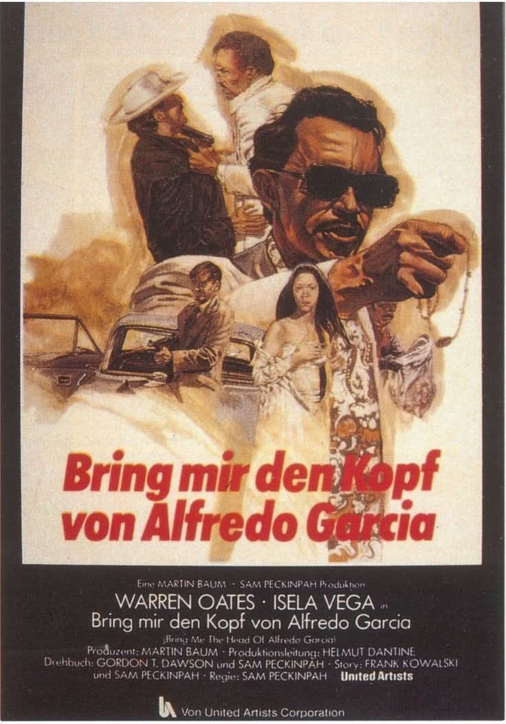 VHS alemán de "Quiero la cabeza de Alfredo García" (Sam Peckinpah, 1974).