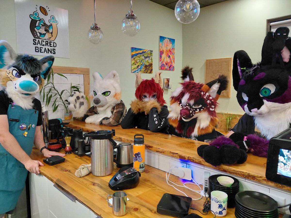 Sacred_Beans_Co's tweet image. 😅☕ So much fluff. So much caffeine. So many good vibes!

Huge thanks to everyone who came out for Animal Café last night— You all made it an unforgettable evening 💚🐾

Coffee, matcha, hugs, and chaos in all the right amounts~

#AnimalCafe #SacredBeansCoffee #FurryCafe