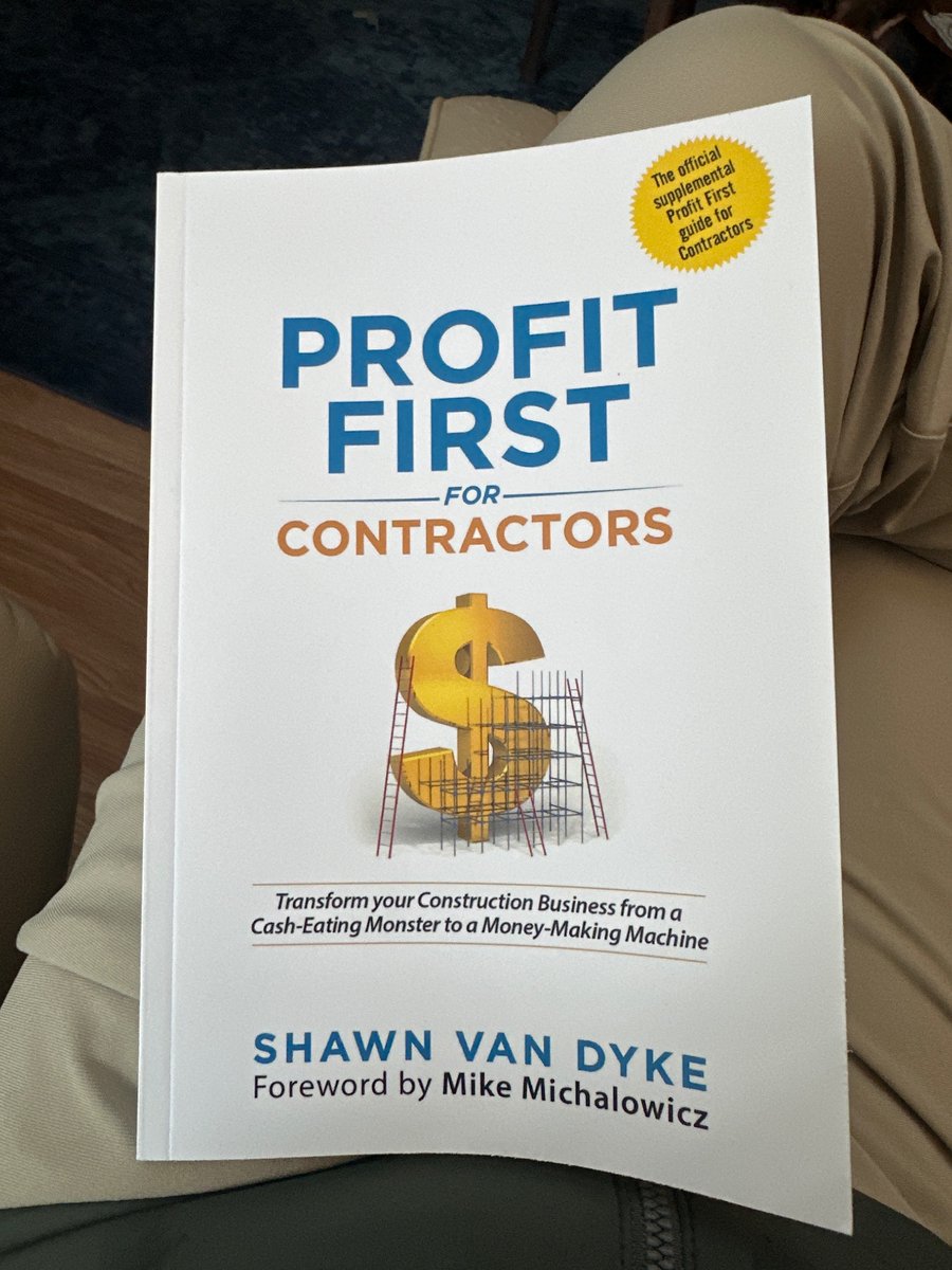 This book makes a lot of sense … thinking about going all in on the operating model … seems like it’s a nice fit for a roofing of our size ($600k sold/ $500k installed) per month for 10 months of the year. NRCA shows 20-25% net-net is what the very best achieve at this stage!