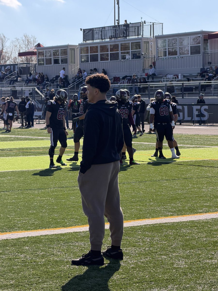 Had a great time on the game day visit at <a href="/EUEaglesFB/">Eastern University Football</a>  They won 28-7 to go 8-1 on the season! Thank you <a href="/CoachNateHinkle/">Nate Hinkle</a>  <a href="/CoachKDavid/">Kory David</a> <a href="/Flashy5k/">Jordan Davis</a>  for an awesome experience! Can’t wait to get back to the campus!