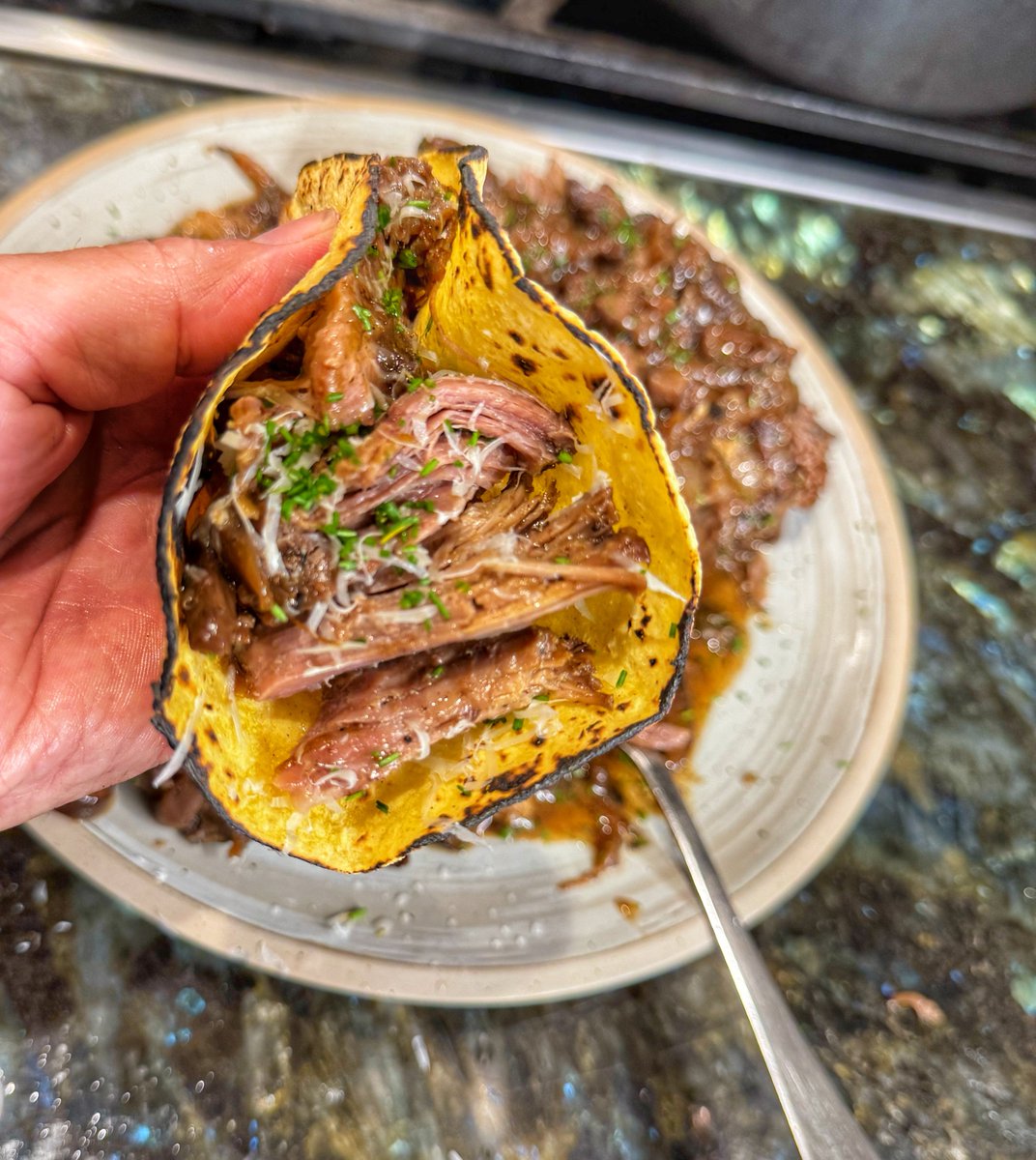 I like to braise 5 lbs of Chuck Roast every week so I have protein readily available. This coffee-braised chuck is a game-changer. open.substack.com/pub/andrewgrue…