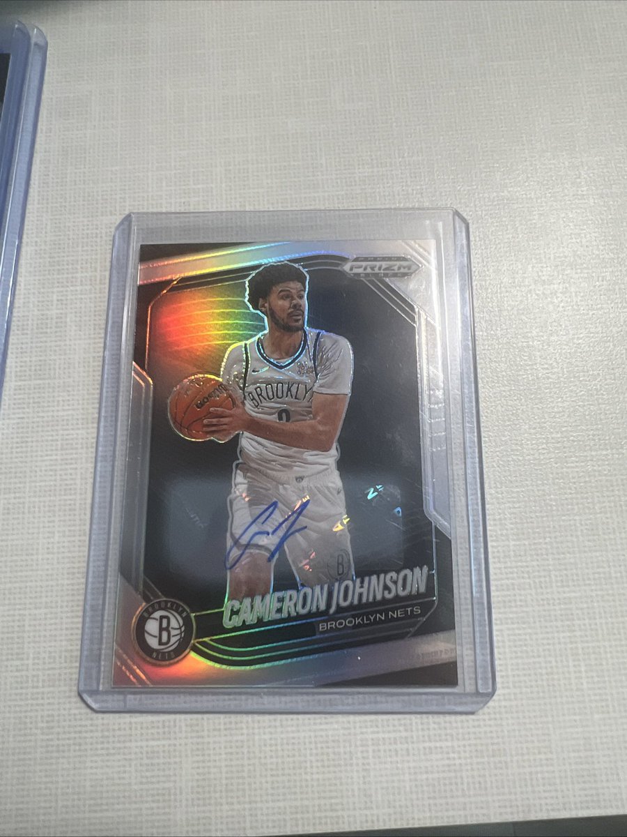Can’t find a comp on this one to save my life. Cameron Johnson silver autograph.

Toss me any offer 🤷‍♂️