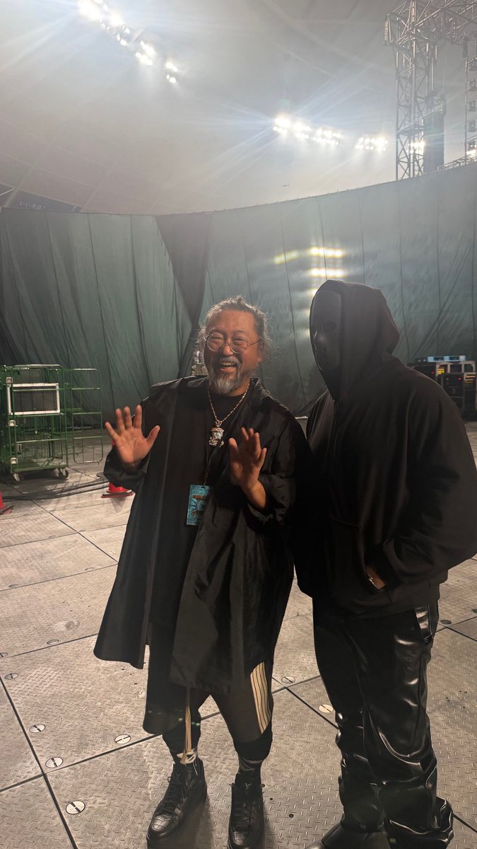 EXCLUSIVE: Ye x Takashi Murakami today in Japan 🇯🇵