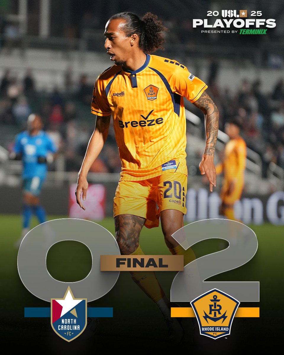 USLChampionship's tweet image. Seventh-seeded Rhode Island pulls off ANOTHER upset and will play in the Eastern Conference Final for the second straight year! 😤

#USLPlayoffs